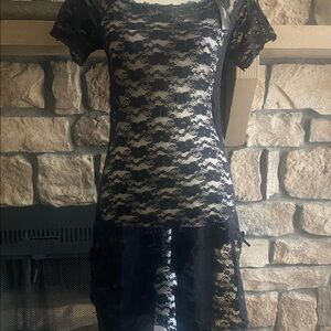 NWT-JUST SEXY LINGERIE-BLACK CHEMISE